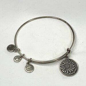Alex and Ani Daughter Charm Bracelet Silver Finish - Expands 2"- 3.5"